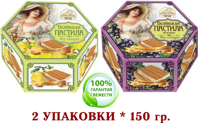 Пастила Белевская с кедровым орехом 200г