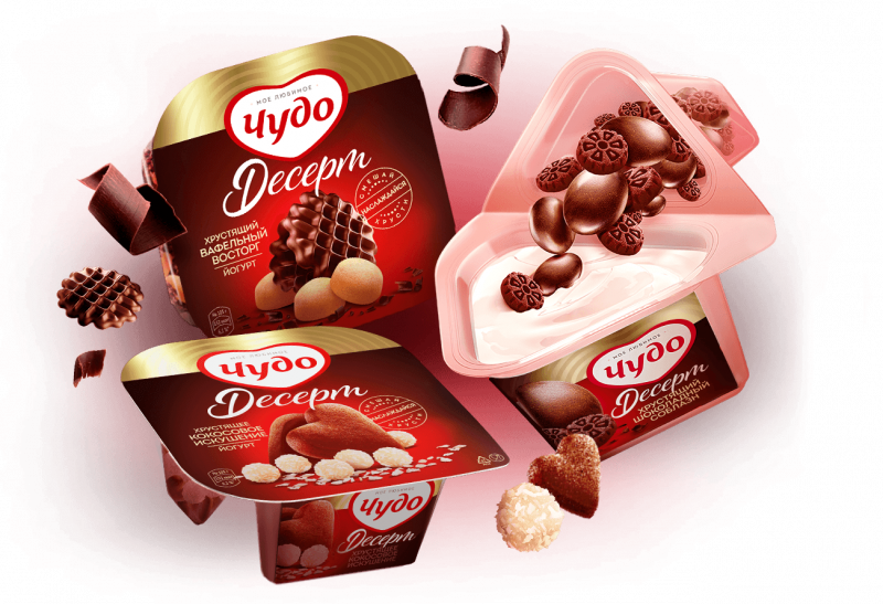 Йогурт чудо новинка с печеньками шоколадом