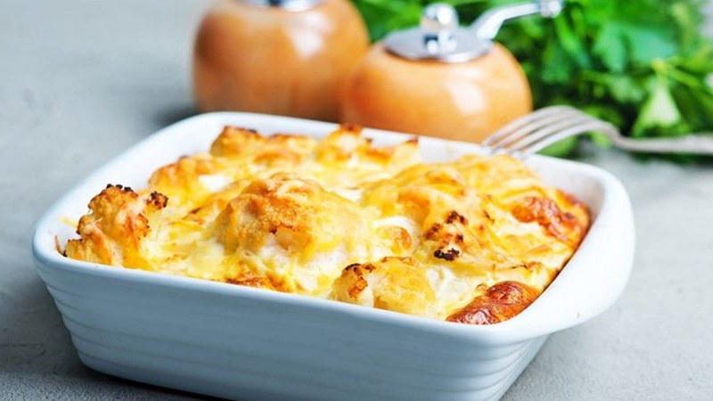 Запеканка с курицей в духовке