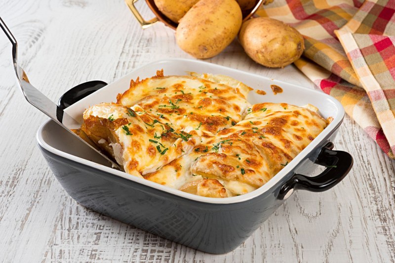 Куриная запеканка с грибами