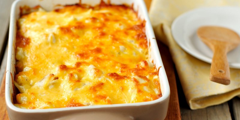 Картофель гратен с белыми грибами