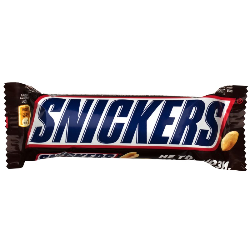 ШОК.батончик snickers 50,5г/55г