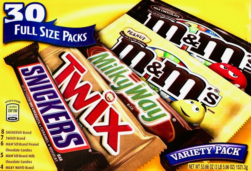 Шоколадные батончики Mars snickers Twix