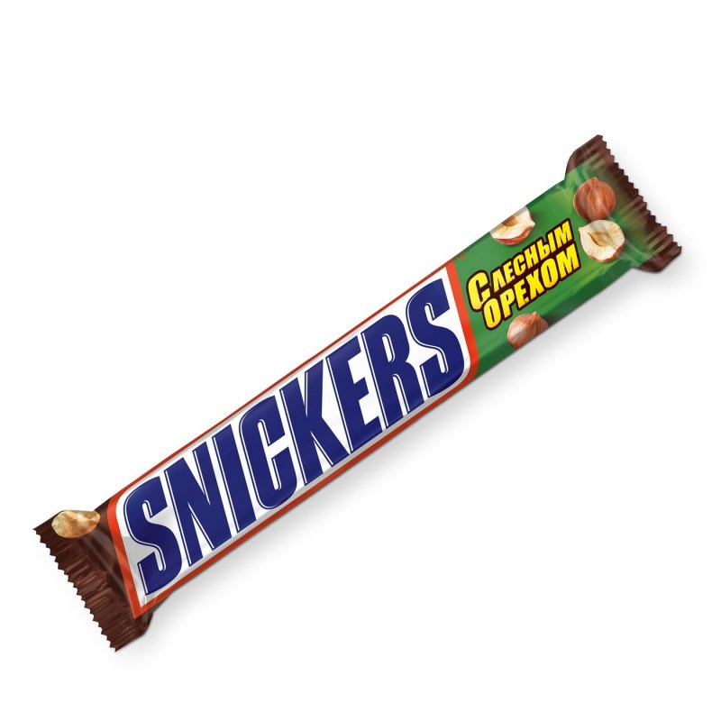 Шоколадный батончик snickers Лесной орех, 81 г
