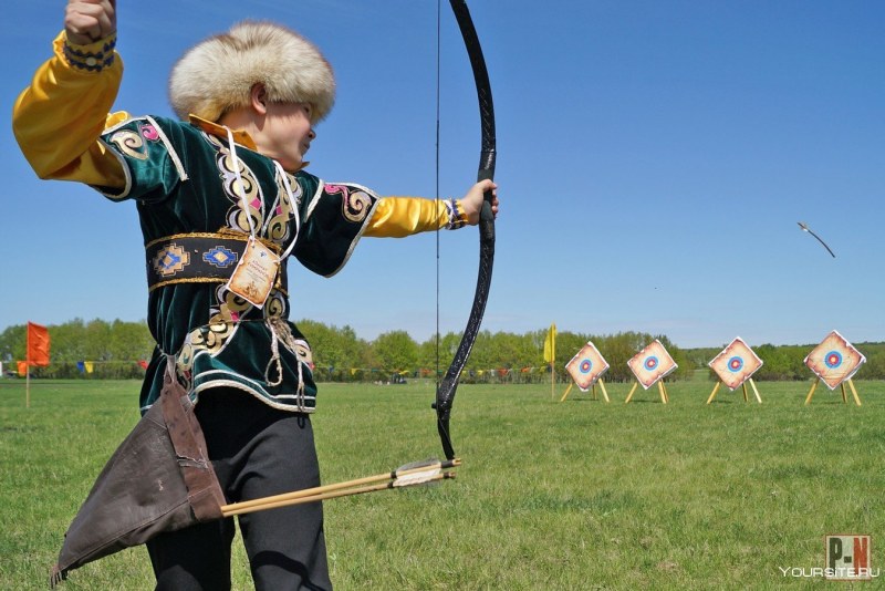 Этнопарк Кочевник стрельба лука