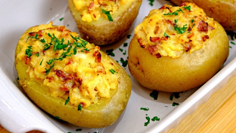 Картофельный гратен с грибами