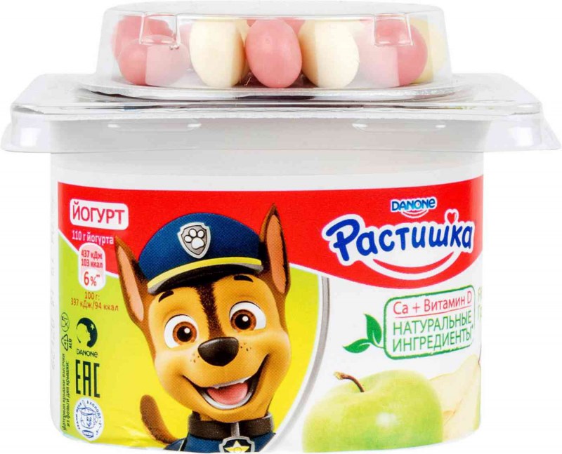 Растишка йогурт клубника