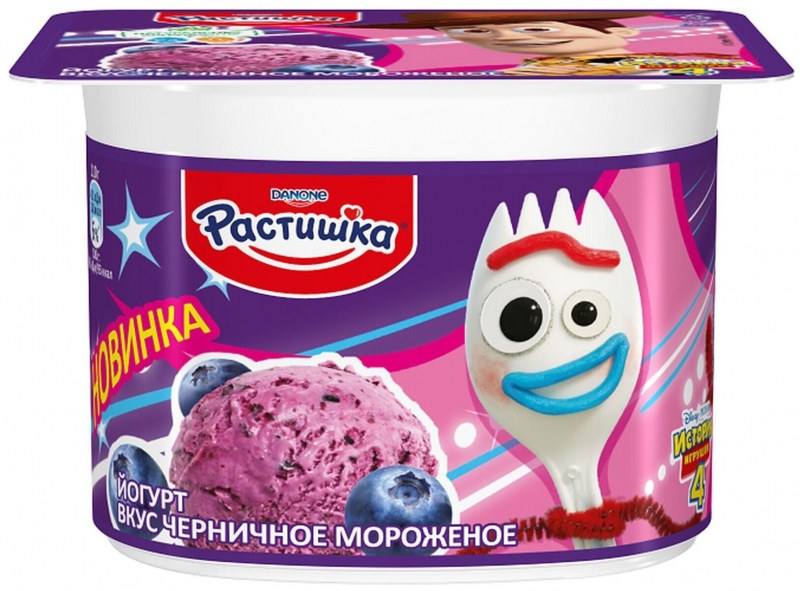 Творог Растишка 95г банан-яблоко nature 3,5%