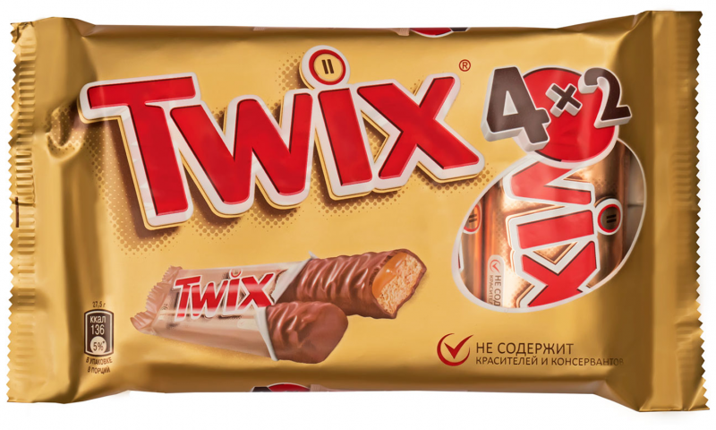 Батончик Twix карамель 55г