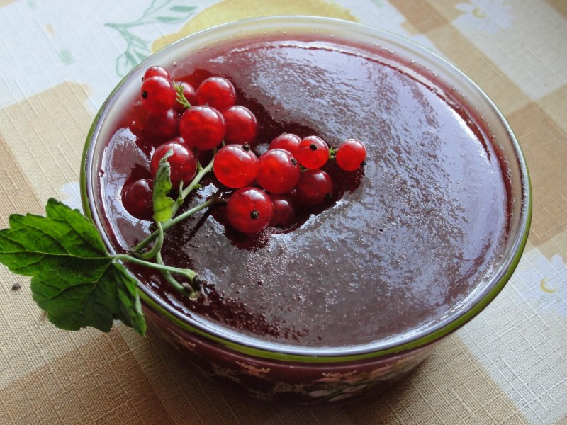 Варенье желе из красной смородины