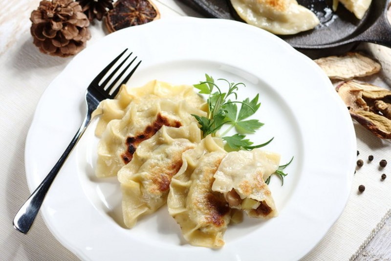Вареники с луком