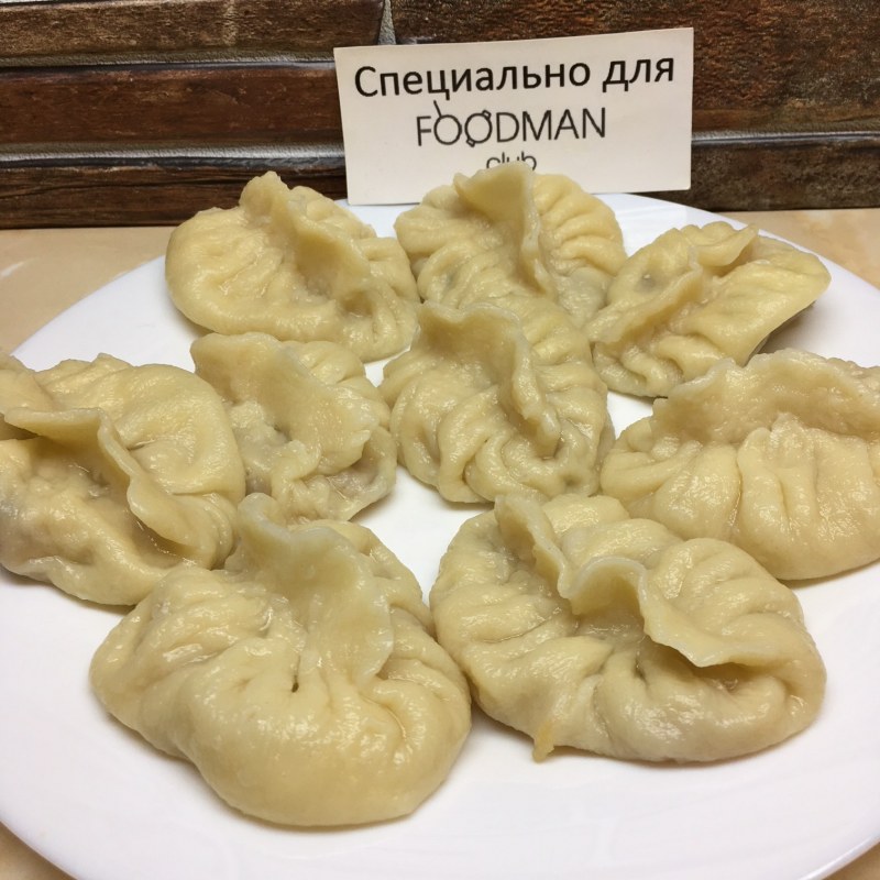 Пельмени с жареным луком