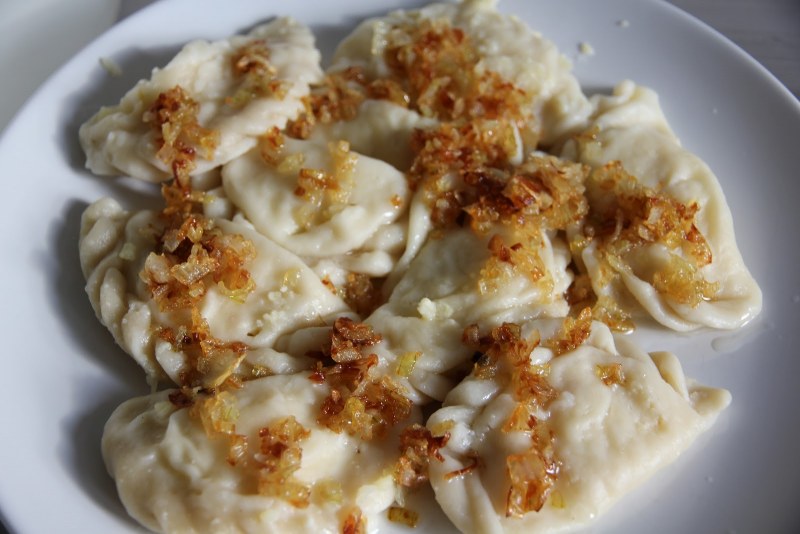 Вареники с картофелем и луком