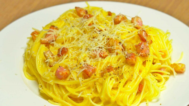 Итальянская кухня спагетти карбонара