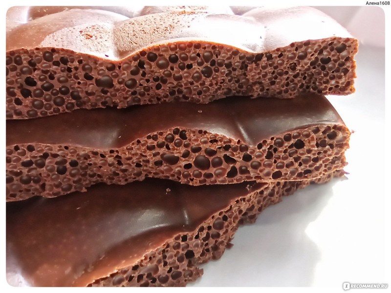 Молочный пористый шоколад