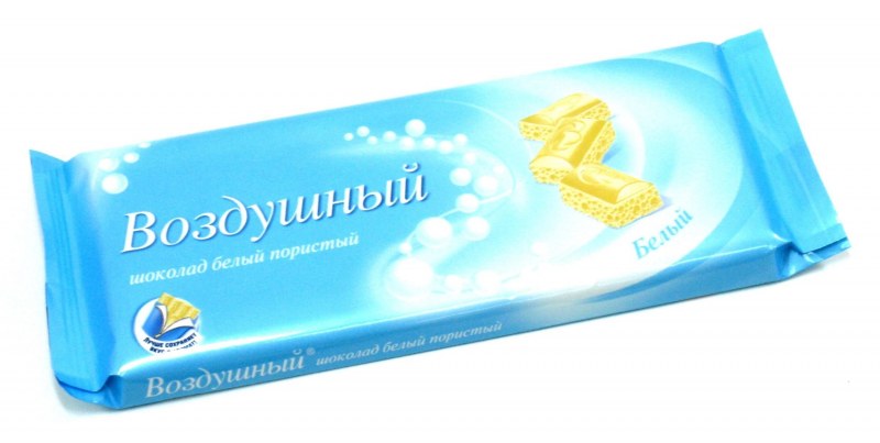 Шоколад воздушный, белый 85 гр