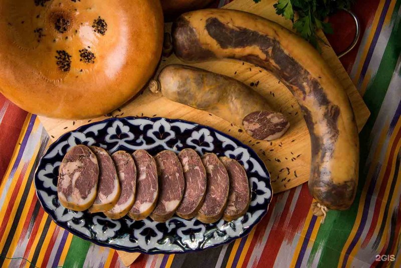Колбаса казахская из конины казы