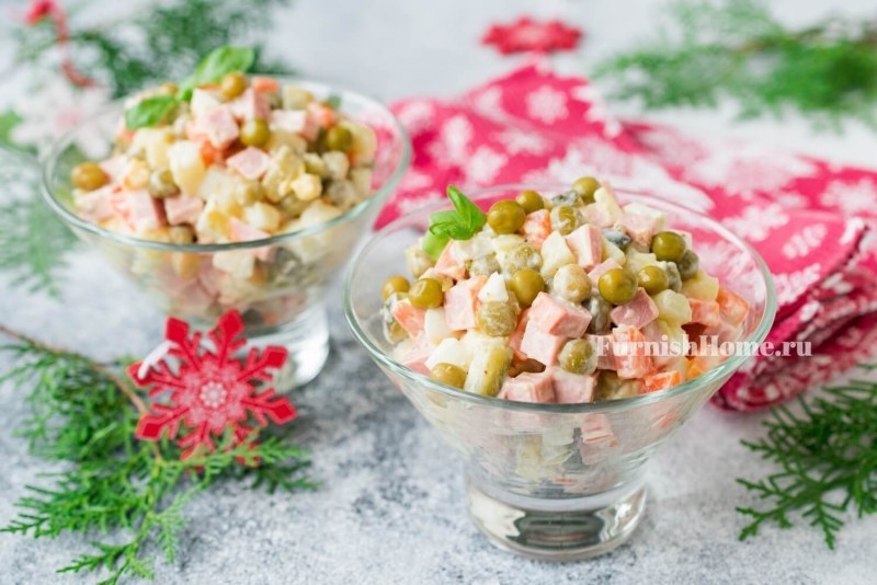 Салат столичный с курицей