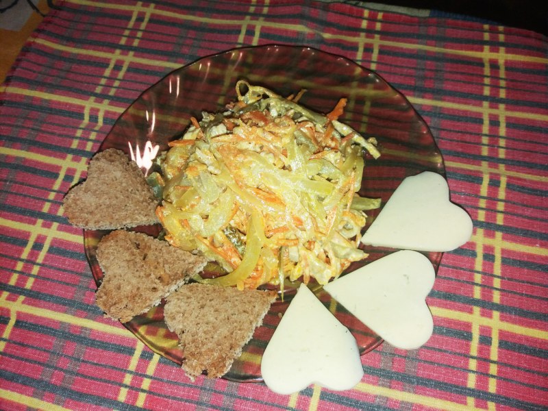 Салат Обжорка кучками