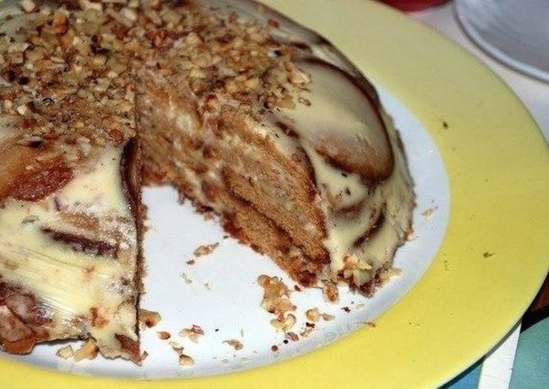 Торт из пряников без выпечки