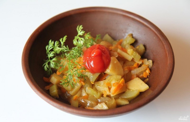 Рагу из кабачков