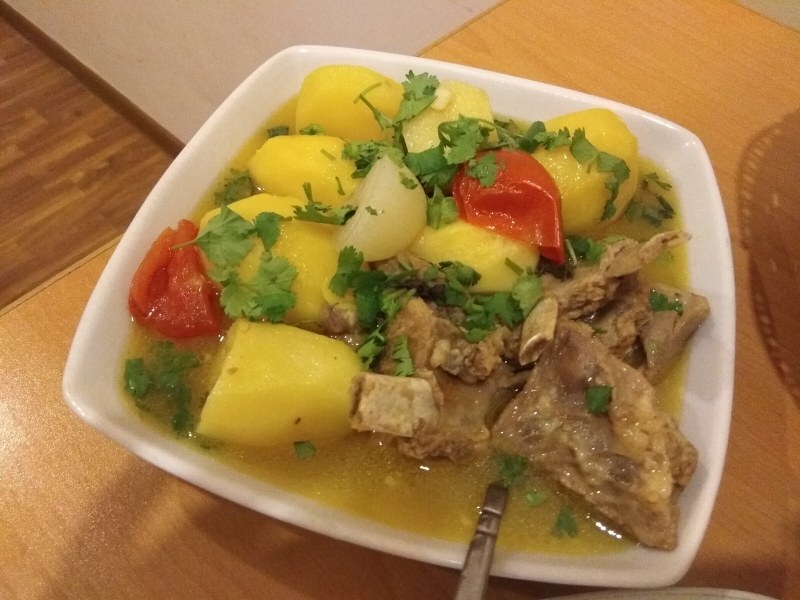 Хашлама в хлебе