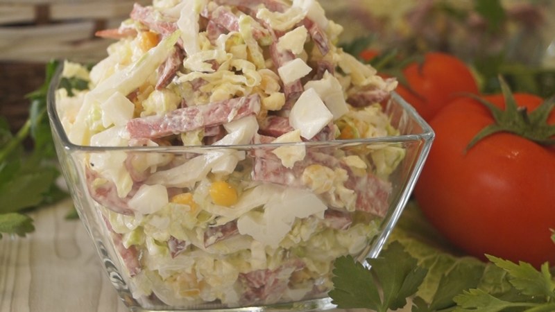 Салат Обжорка классический с печенью