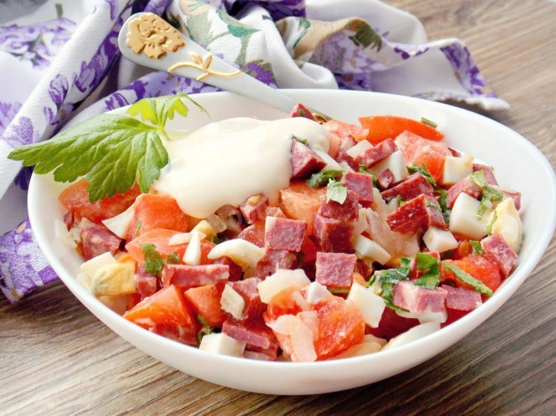 Обжорка с корейской морковкой и кукурузой