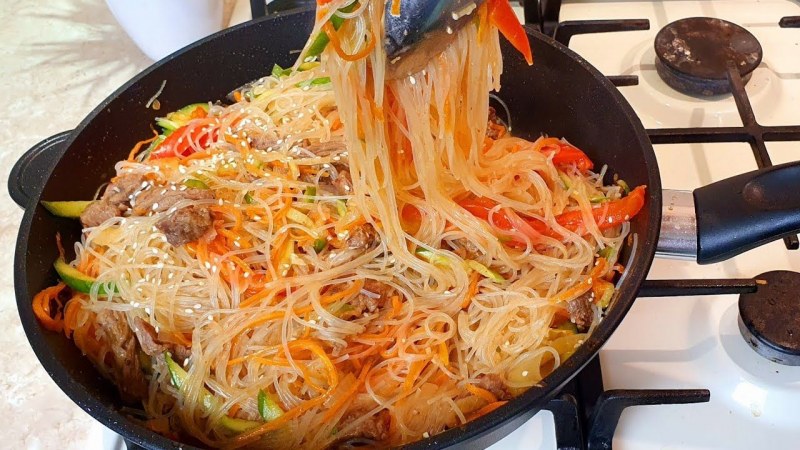 Рисовая лапша Shahe широкая