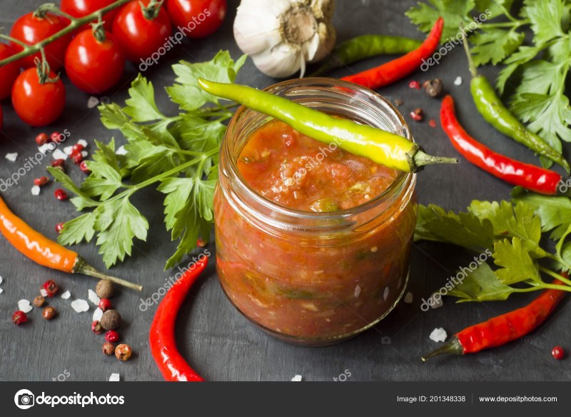 Аджика вареная маслом