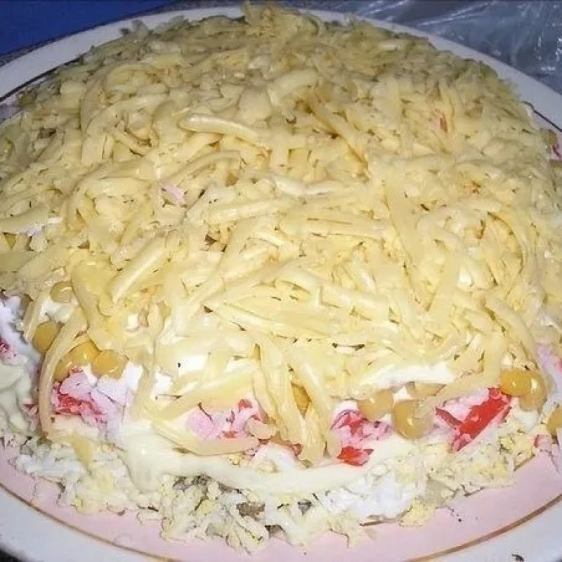 Салат с лапшой Роллтон морковью