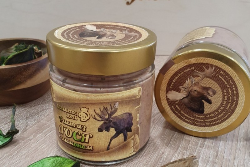 Деликатес дичь риет из лося