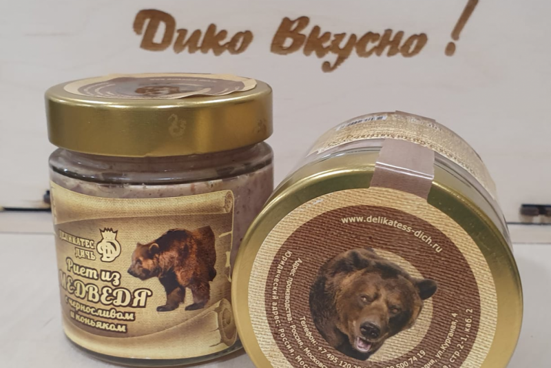 Риет из медведя деликатес дичь