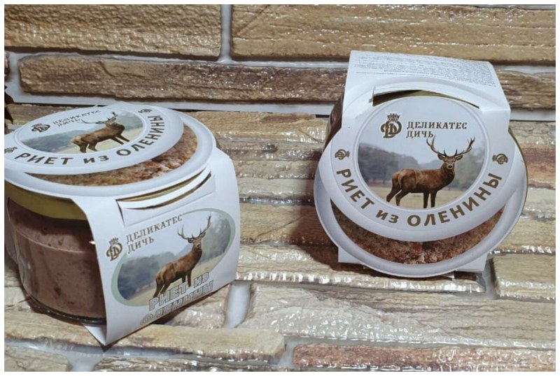 Деликатес дичь / риет из мяса косули, "деликатес дичь", ж/б, 200 г