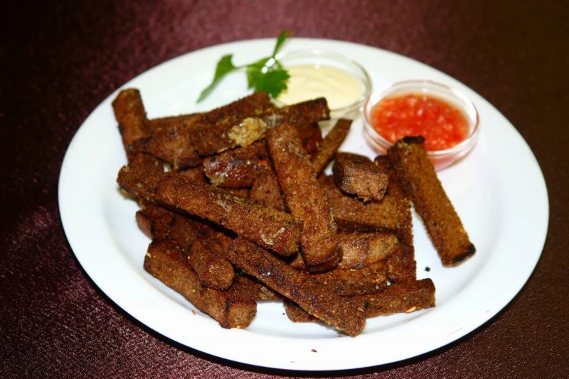 Гренки с чесноком