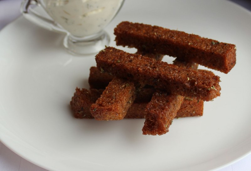 Гренки с чесноком
