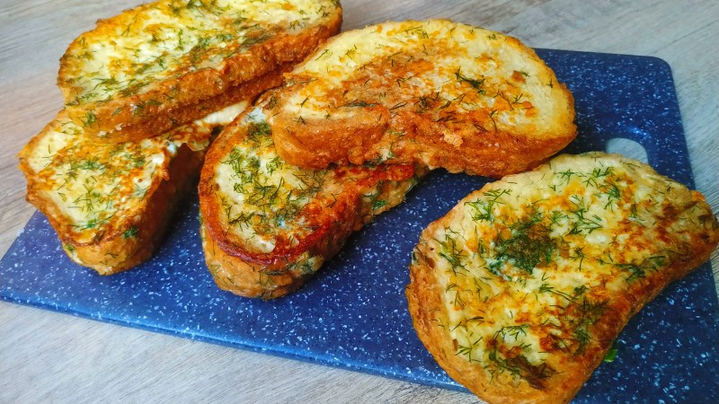 Гренки с сыром