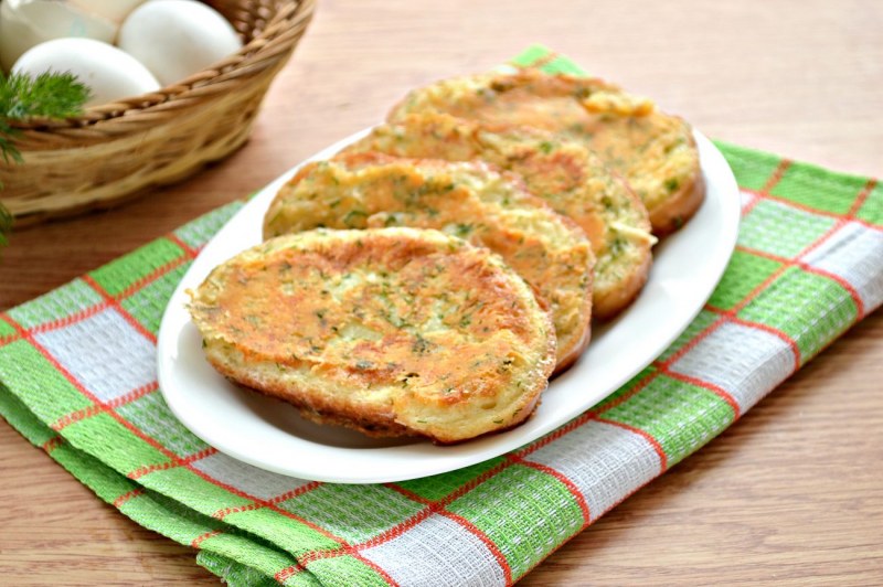 Яичные гренки крутоны