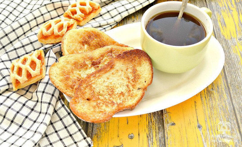 Гренки с сыром и зеленью