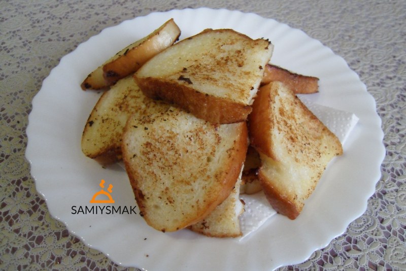 Яичные гренки крутоны