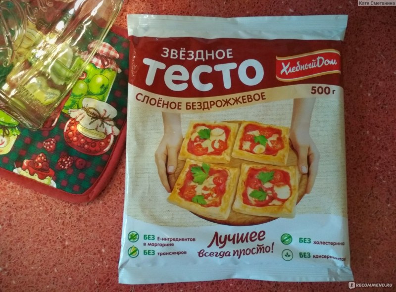 Тесто Талосто слоеное бездрожжевое