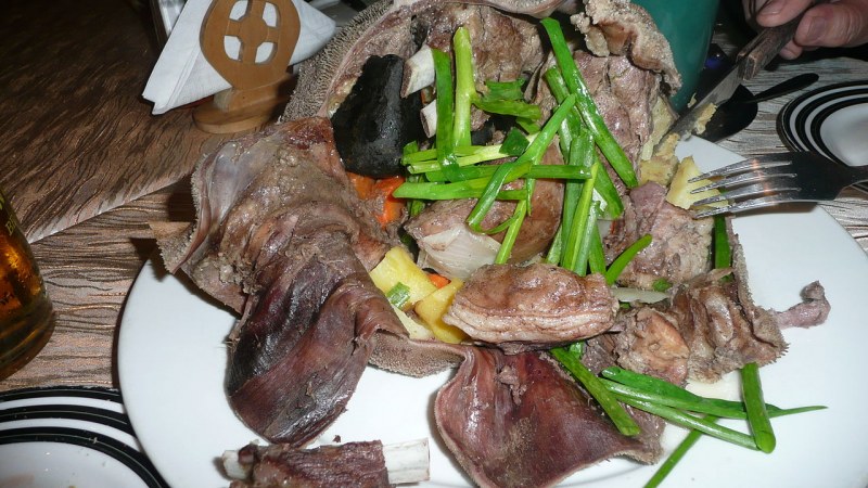 Кухня в Монголии хорхог