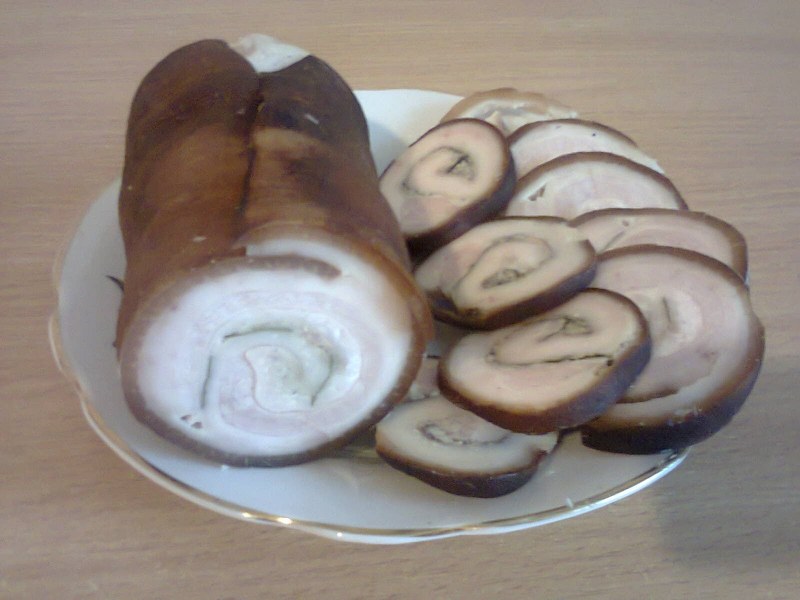Мясо из брюшины свинины