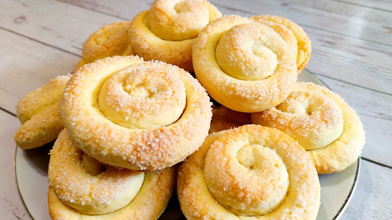 Печенье улитка с изюмом