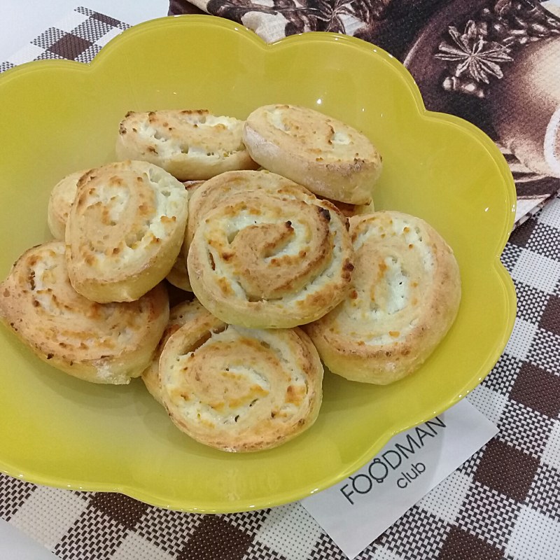 Творожное печенье улитки