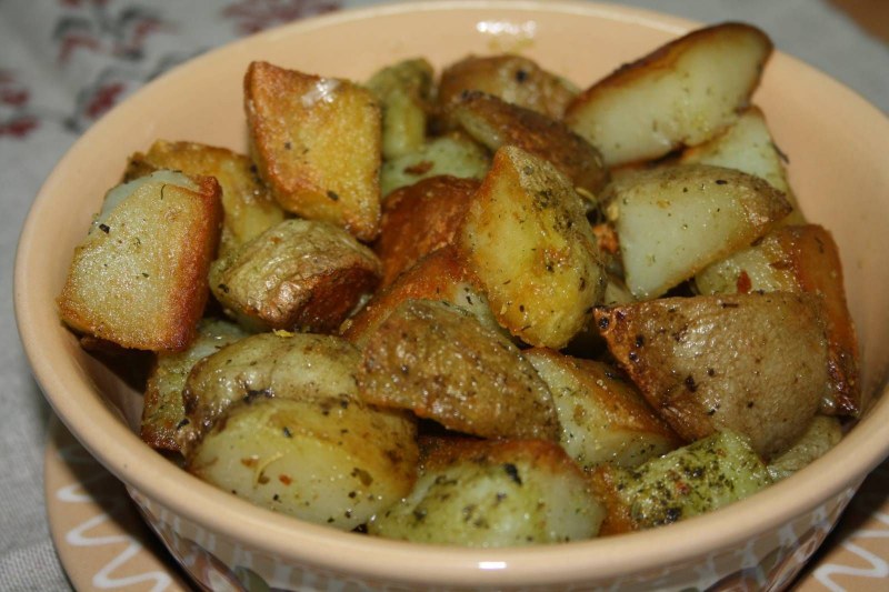 Картошка с чесночным маслом