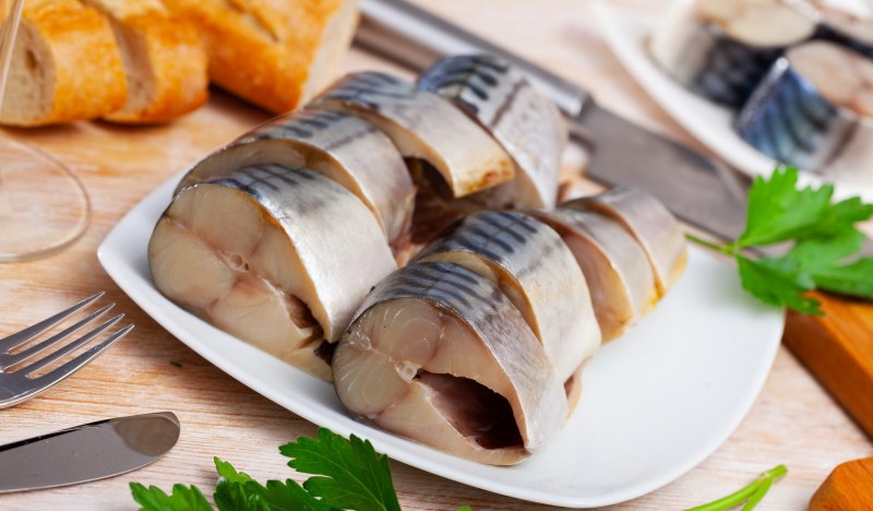 Скумбрия кусочки в маринаде