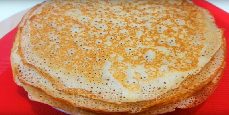 Ажурные блины на кефире