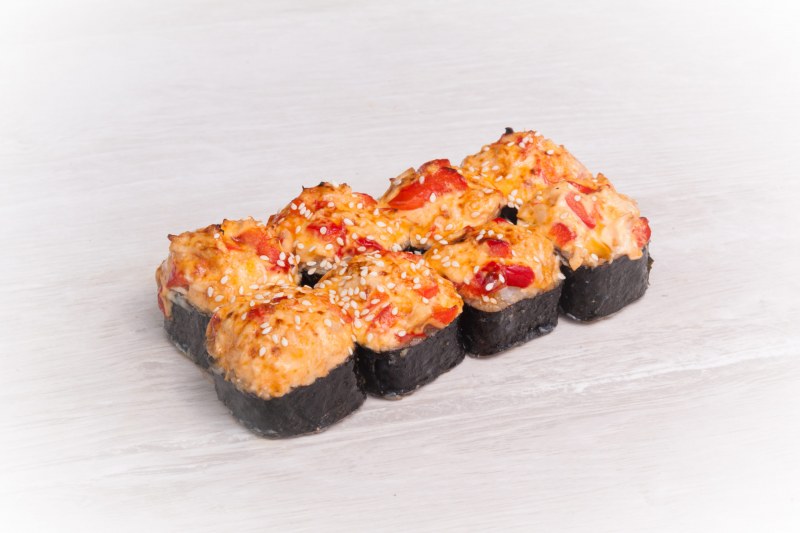 Запеченный ролл с курицей