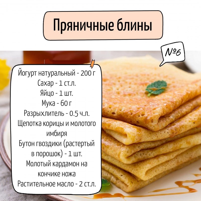 Рецепт блинчиков